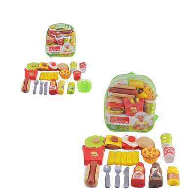 8968-5 - Іграшки продукти фастфуд, гамбургер, хот-доги, картопля фрі, солодощі