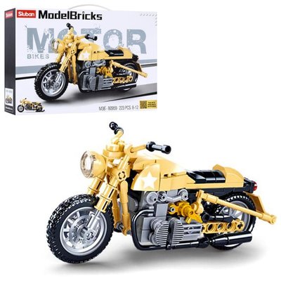 Конструктор - модель мотоцикла з підставкою з 223 елементів 0959