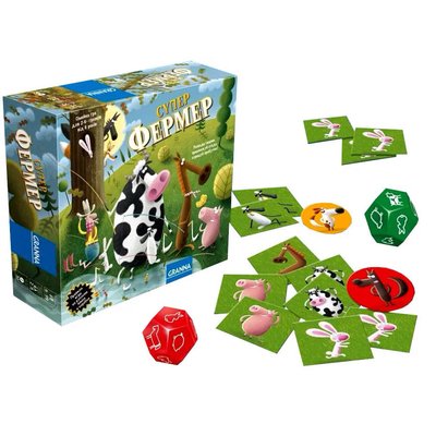 Настільна гра Ферма - Супер Фермер міні версія в дорогу, дитяча економічна стратегія, гра для всієї родини 81862