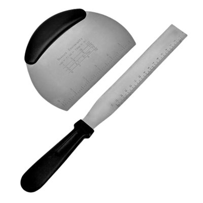 Набір Штапель - ніж і лопатка довга кондитеська для тіста з лінійкою для вимірювання 577101781 фото товару