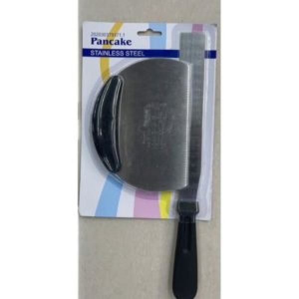 Набір Штапель - ніж і лопатка довга кондитеська для тіста з лінійкою для вимірювання R90186