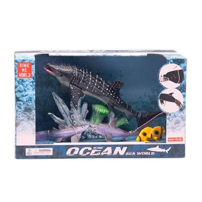 Подарунковий набір серія "Океан, підводний світ" фігурки морські тварини - кит, акули, рибки 5502-5 more