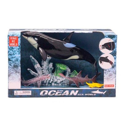 Фігурка касатка, акули - подарунковий набір серія "Океан, підводний світ" морські тварини фігурки 5502-3 more
