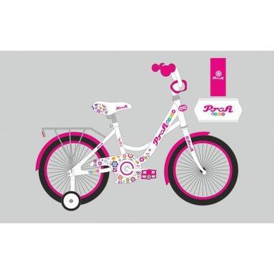 Дитячий двоколісний велосипед для дівчинки PROFI 20 дюймів (рожевий), біло-малиновий), Bloom Y2025 Y2025