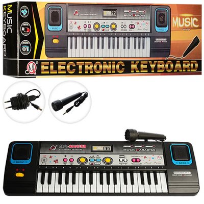 Дитячий музичний синтезатор на 37 клавіш, мікрофон, запис, демо, USB MQ869USB