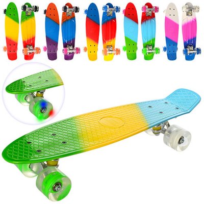 Скейт Дитячий Пенні борд (Penny Board), 55-14,5 см, алюм. підвіска, колеса ПУ, 3 кольори MS 0746 - 1