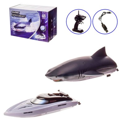 Катер акула - човен на радіокеруванні, іграшка катер у вигляді акули RH705