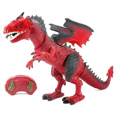 Іграшка Дракон червоний на радіокеруванні, ходить, світиться, зі звуком RS6139
