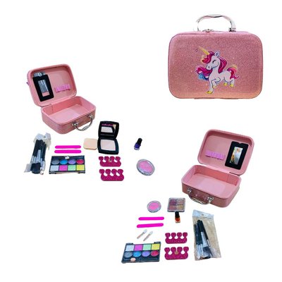 Дитяча косметика як справжня в косметичці- чемодані рожевий з поні единорогом 231515