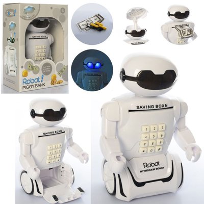 Іграшка скарбничка — сейф із кодовим замком у формі робота, дитячий робот сейф M 6231