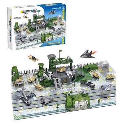 Ігровий набір Військова база, військова техніка, машини, літаки, танки P939-A
